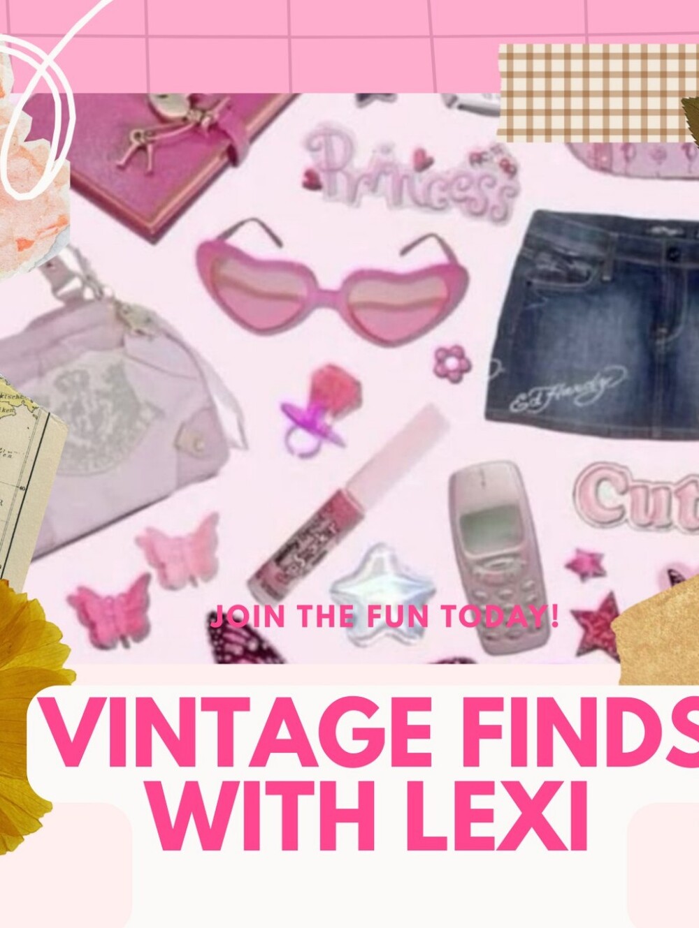 Pink Accessories Collage
